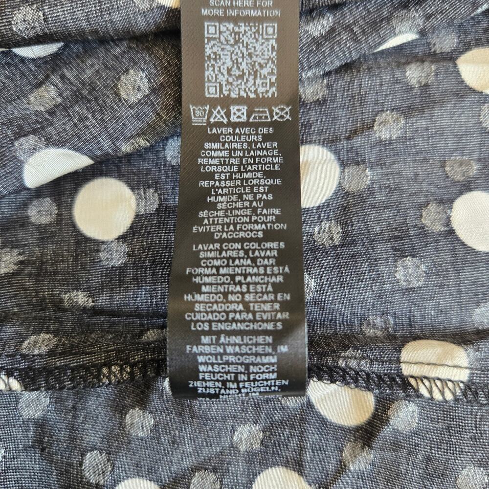 NWT Topshop Avant Garde Dress Polka Dot Plunging Maxi Mixed Dot Graphic Women 8 - Picture 14 of 14